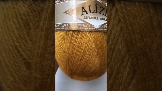 Подробный обзор пряжи Alize Angora Gold(Полушерсть с ангорой) №02 Шафран