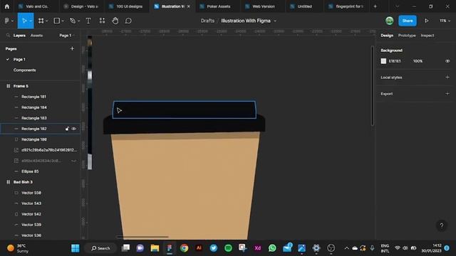 Coffee Cup Illustration with figma