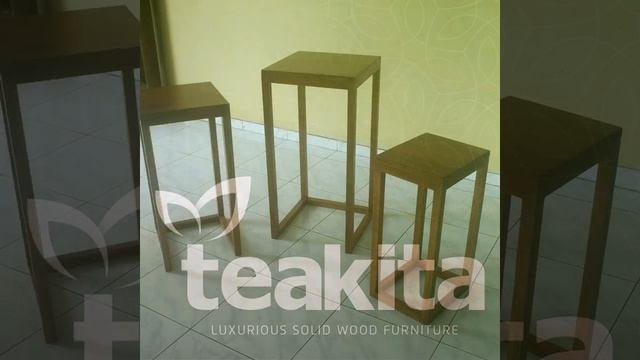 Oracle Nest Table Set solid TEAK wood from TEAKITA TEAK Furniture