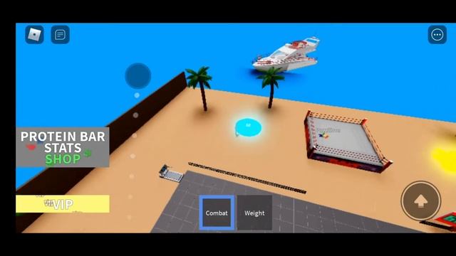Играю в роблокс с Treshr симулятор качка