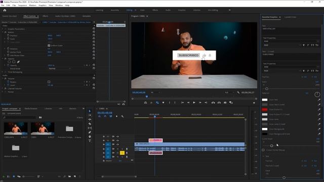 نصوص متحركة - انتقالات - مؤثرات صوتيه مجاناً | إضافه مهمة لأى صانع فيديوهات - Premiere Composer