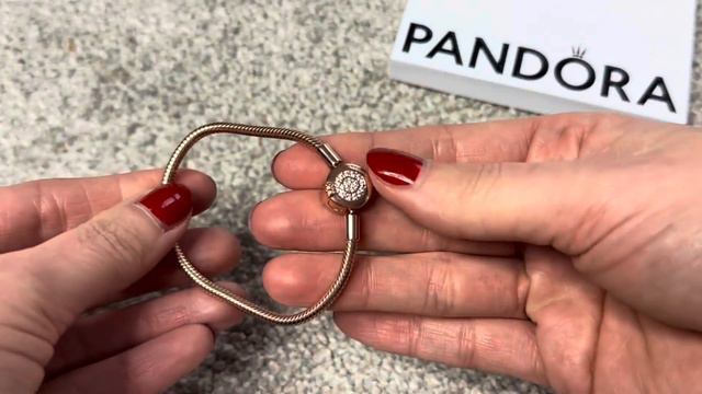 UNBOXING | Pandora Moments Sparkling Crown O Snake Chain Bracelet Rose Gold