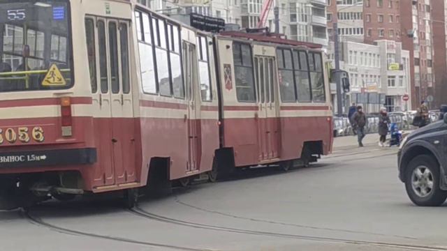 Трамваи номер 55