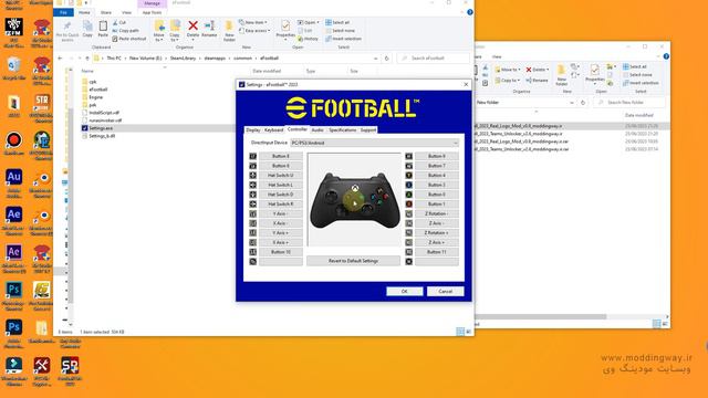 آموزش نصب ماد آنلاکر E-football 23 + لینک دانلود