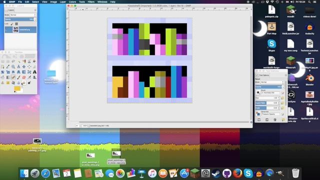 Minecraft Texture Pack Making~ BED, BOOKSHELF MAP & MORE