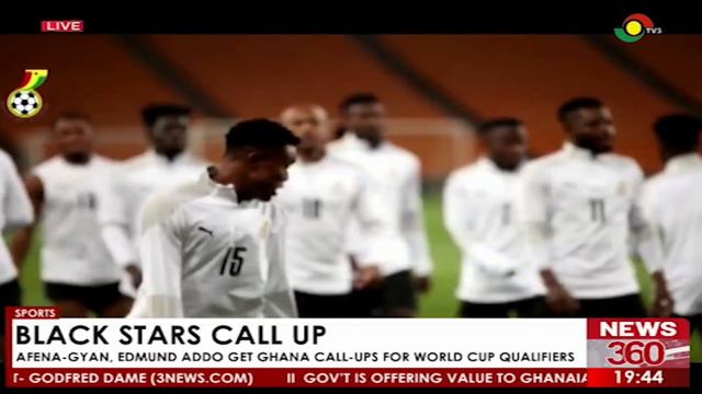 Black Stars Call Up: Afenya-Gyan, Edmund Addo Get Ghana Call Ups For World Cup Qualifiers