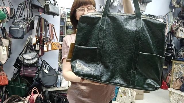 БОЛЬШАЯ ??СТИЛЬНАЯ ?? СУМОЧКА...РУЧКИ НАТУРАЛЬНАЯ КОЖА ?