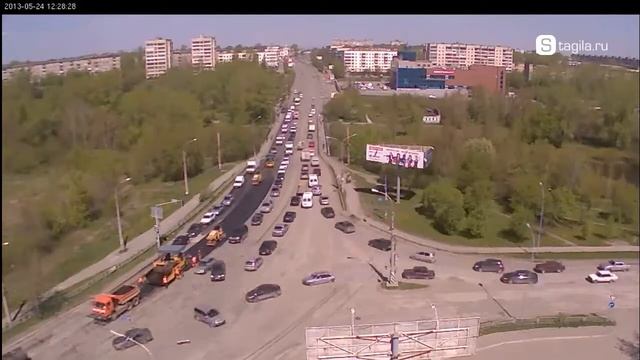 24 мая Нижний Тагил ул. Фрунзе укладка асфальта