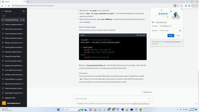 Translate SVN path to local file system path in Python