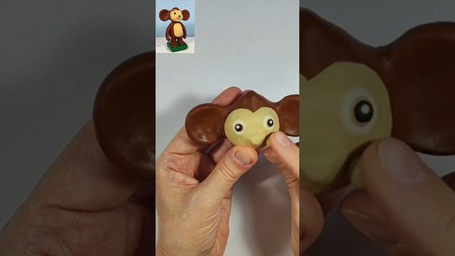 Cheburashka made of plasticine
