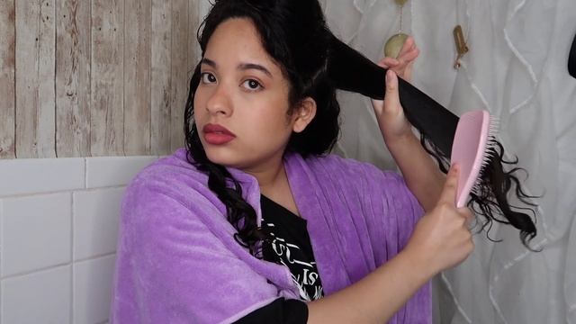 VOLUMINOUS CURLY HAIR ROUTINE WITH NO SHRINKAGE (Style in real time with me) 2c,3a,3b curls