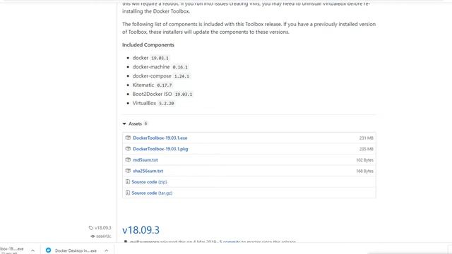 Install docker  on Windows