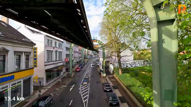 Cab Ride Schwebebahn Suspension Railway - Wuppertal (Germany) train driver's view in FHD