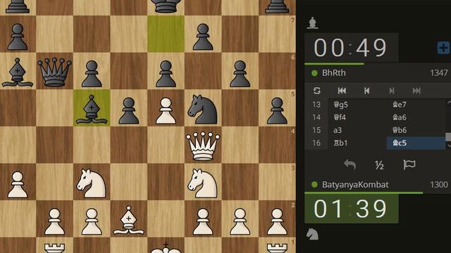 Доблестно давлю противника по времени (Быстрые шахматы)