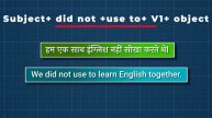 Simple Past Tense Part- 2 (Use of "Used to" and "Would")