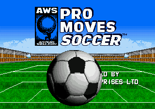 AWS Pro Moves Soccer | intro (music) sega mega drive (genesis).