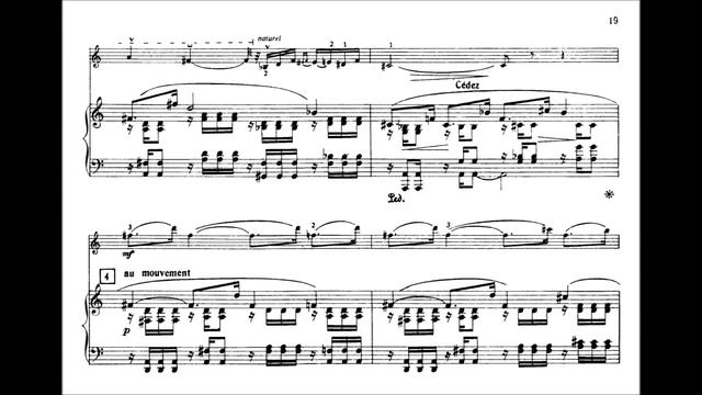 Poulenc, Francis  Sonate for violin + piano