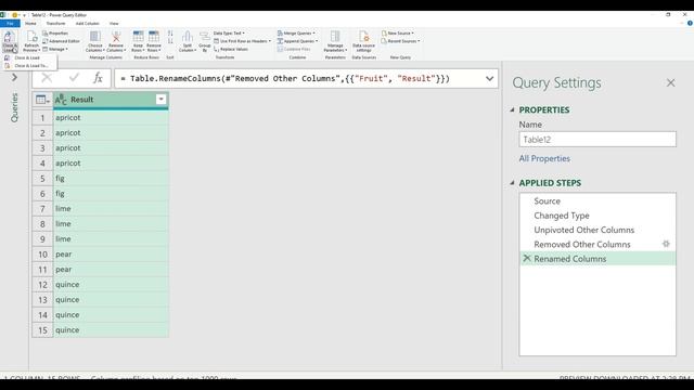[Power Query] Repeat Row Headers