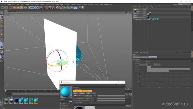 Материалы в Cinema 4D. Михаил Бычков VideoSmile