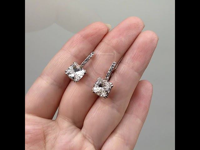 MONASHOP - Серьги Сияние бриллиантов с белыми кристаллами Swarovski Артикул E091509501