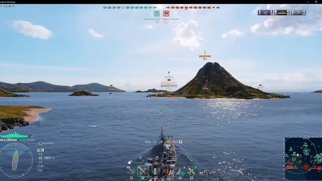 Линкор North Carolina. Победа. Случайный бой. World of Warships