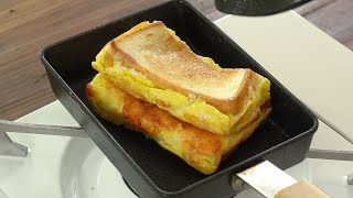 Два быстрых тоста, приготовленные из минимума ингредиентов | Тост с сыром и яйцом