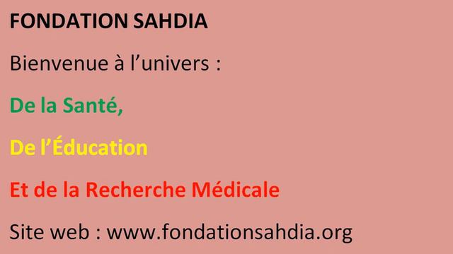 FONDATION SAHDIA