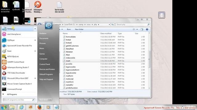 html016; connecting a form to mysql database using php