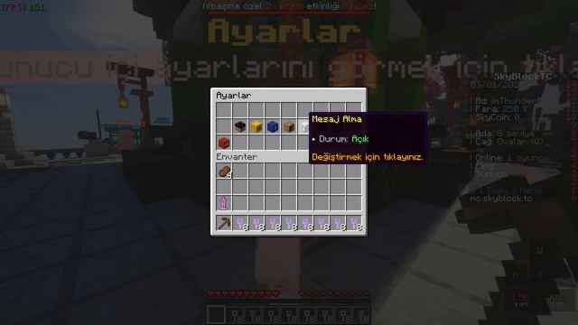 Minecraft tek blok skyblock server 1.16.5 | Skyblock TC türk sunucusu | Server Tanıtımı