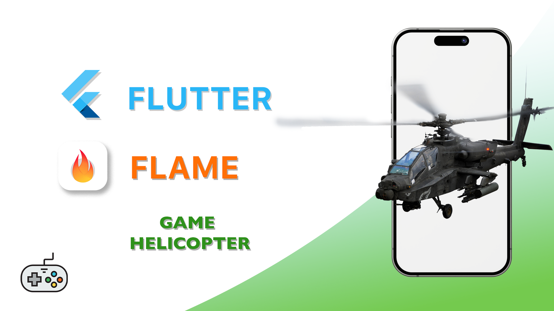 Flutter Flame. Game Helicopter