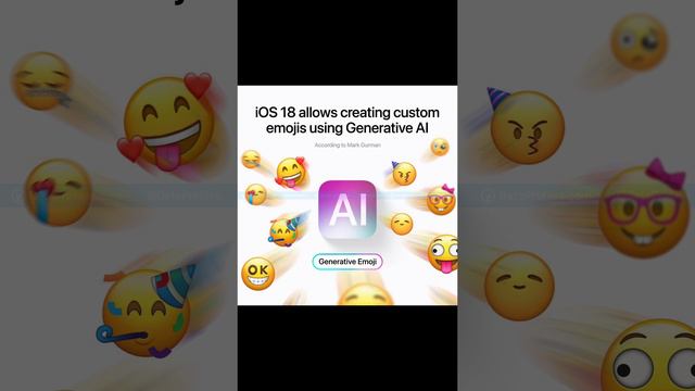 Эмодзи с искусственным интеллектом в iOS 18