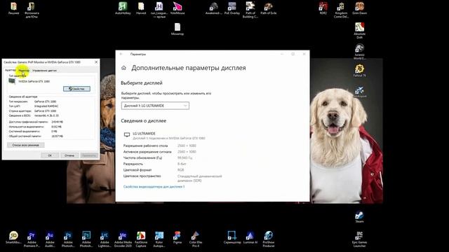 Windows 10 не видит 144 герца на мониторе 2.5к LG UltraGear