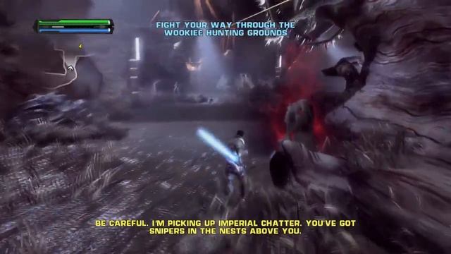 Star Wars: The Force Unleashed Walkthrough Part 7: Kashyyyk: The Skyhook (Xbox 360)