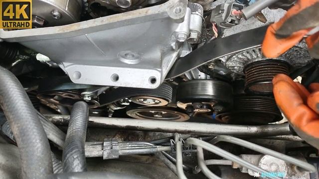 como instalar la banda faja 2002 2006 toyota camry 2.4