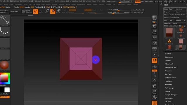 Zbrush усеченная пирамида
