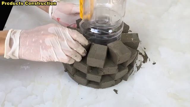 Project Cement at home Easy | Build flower pots craft Impressive | Ideas Creative garden design