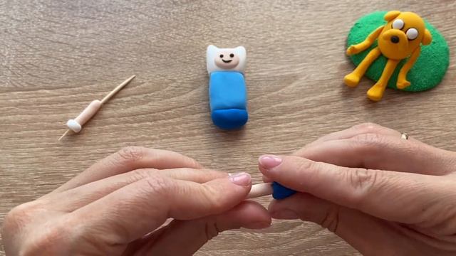 Лепим Финна "Время приключений" из воздушного пластилина! How to sculpt Adventure Time 'Finn'