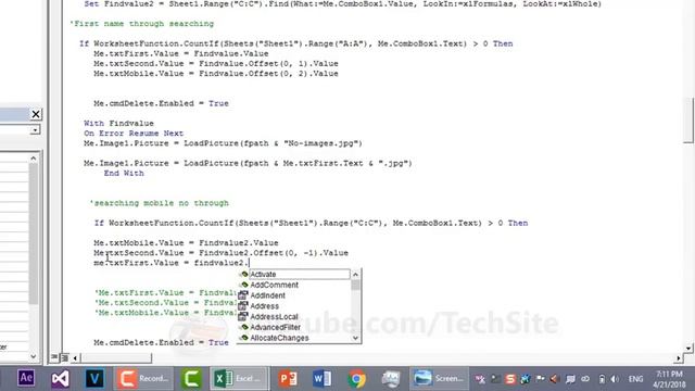 Add, Next, Prev and Search buttons in VBA || Lesson 11