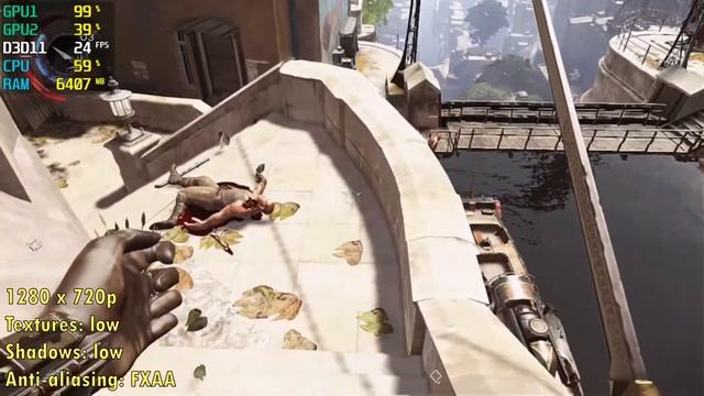 Dishonored: Death of the Outsider on Nvidia 920M  920MX  Gameplay and Benchmark