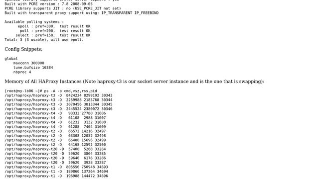 HAProxy is swapping (Major Faults) when Serving Web Sockets (2 Solutions!!)