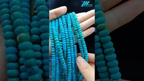 Natural turquoise roundle beads size 6mm and faceted beads  for Jewelry Making Fashion Design