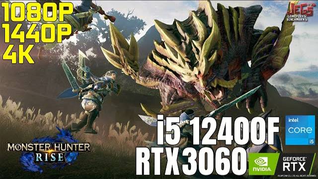 Monster Hunter Rise | i5 12400F + RTX 3060 | 1080p, 1440p, 4K benchmarks!