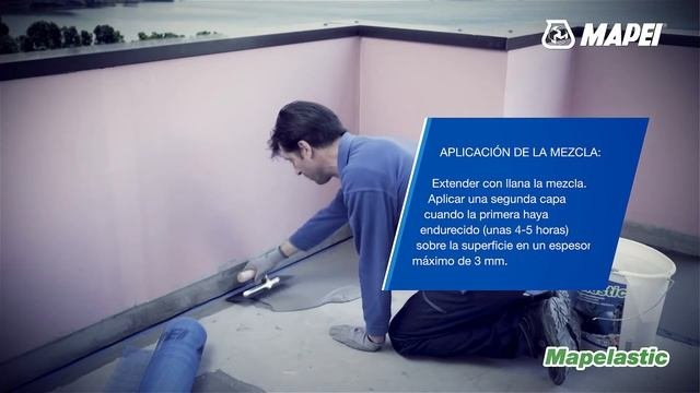 Mapei - Mapelastic APLICACIÓN