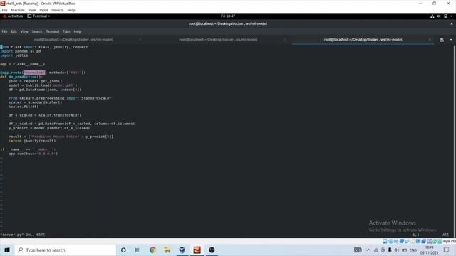 Exposing Machine Learning Model on Docker Container for Boston House Price Prediction
