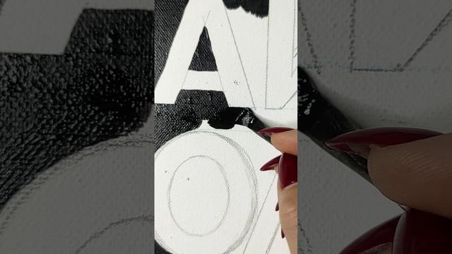 картина акрилом.на заказ.черно белая.50*70