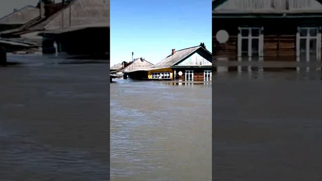 Затопленые районы в Омской области