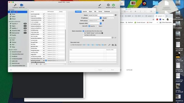 Laravel Mamp Pro Setup and Problems
