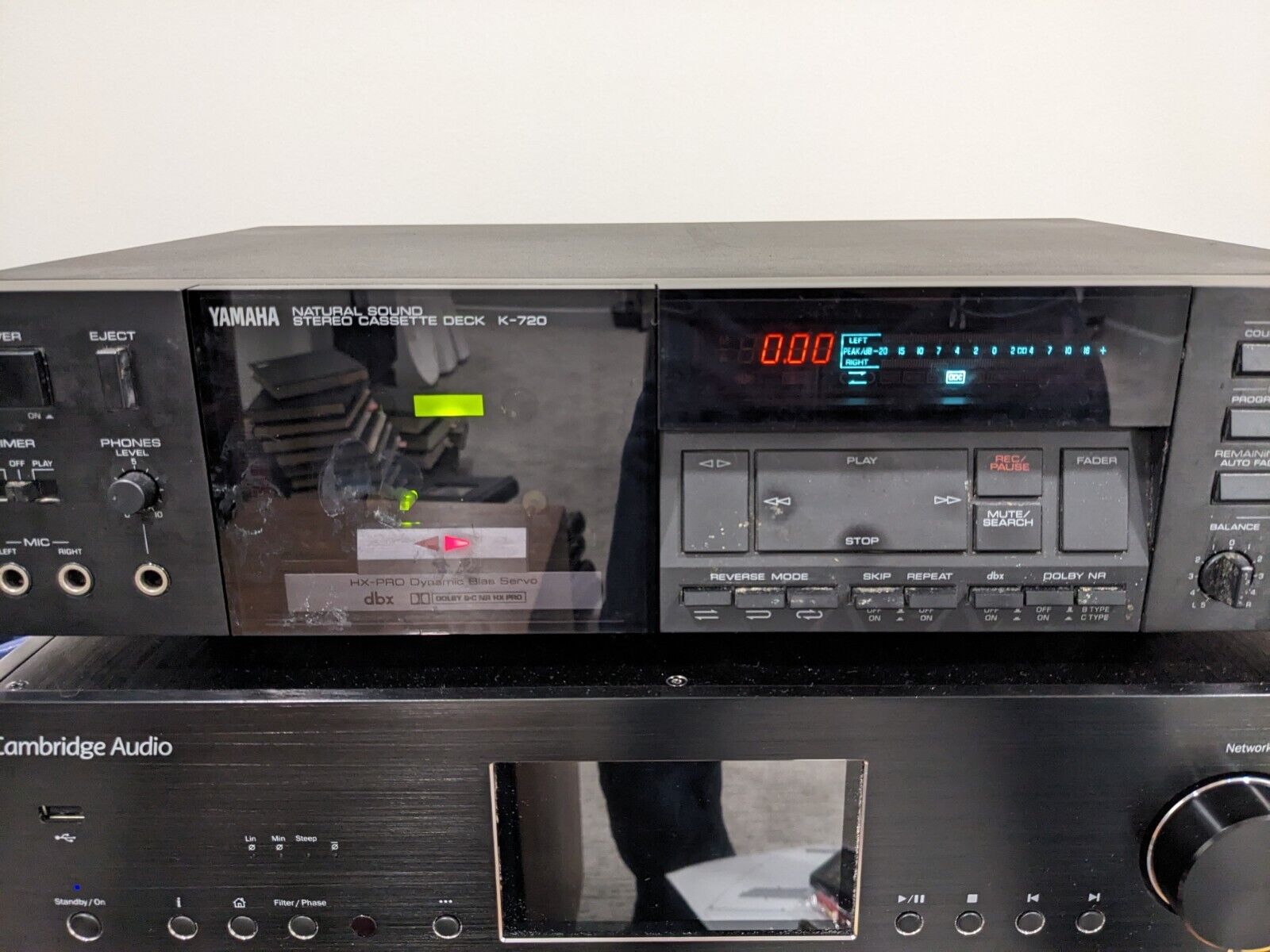 Стереокассетная дека Yamaha K-720 с автореверсом-Япония-выпуск-1985-по-1988-год