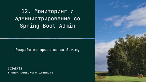 SC24EP12 Мониторинг и администрирование со Spring Boot Admin - Разработка проектов со Spring