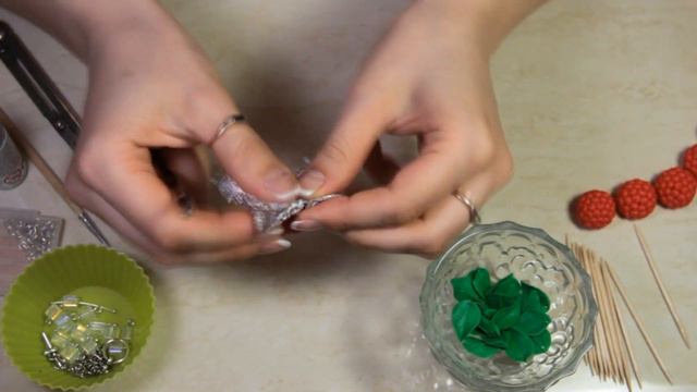 CrazyKet:Малиновый браслет "Fresh raspberries" ❤️ Полимерная глина/Polymer Clay ❤️ Мастер-класс/DIY